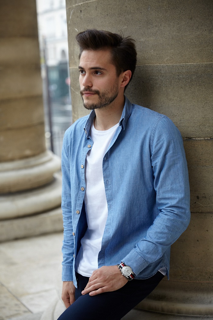 luca chemise chambray