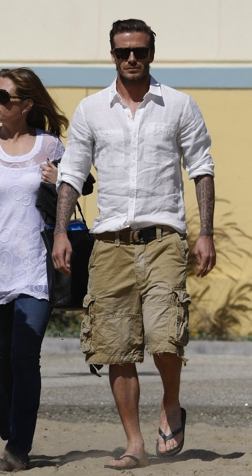 Heat Wave Hits LA as David Beckham Shoots Commercial with Sofia Vegara