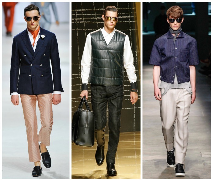 D'un formalisme très chic-et très italien- le style évolue vers plus de fluidité et de courbes propres au sport/casualwear 