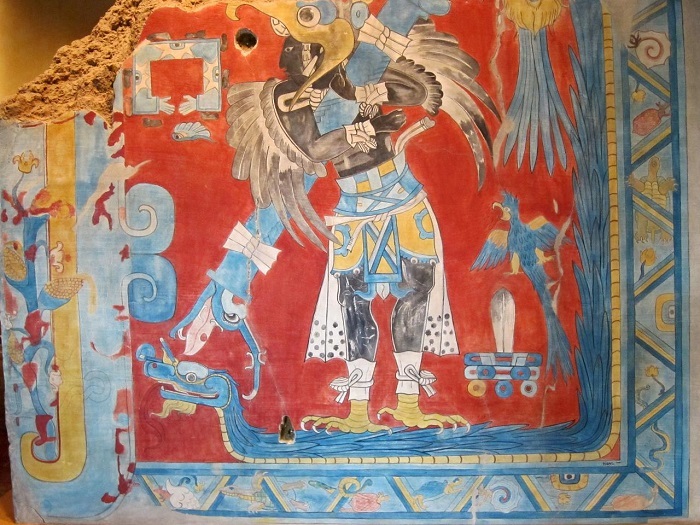 fresque maya indigo