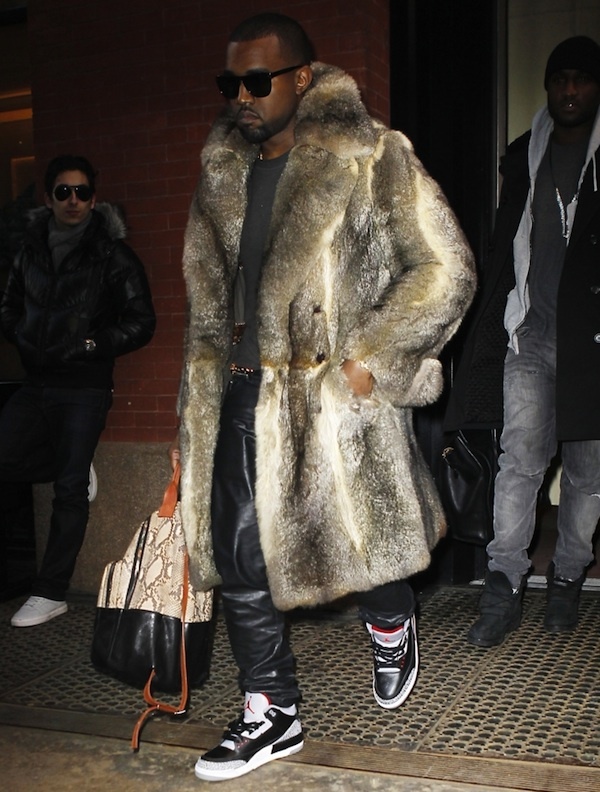 Kanye West fourrure