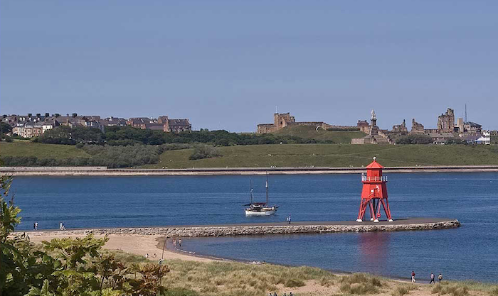Le vieux phare iconique de South Shields, que l'on retrouve sur les étiquettes Barbour.