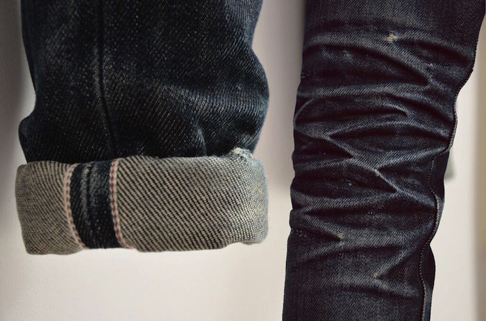 Jean Selvedge Naked And Famous usé Workwear