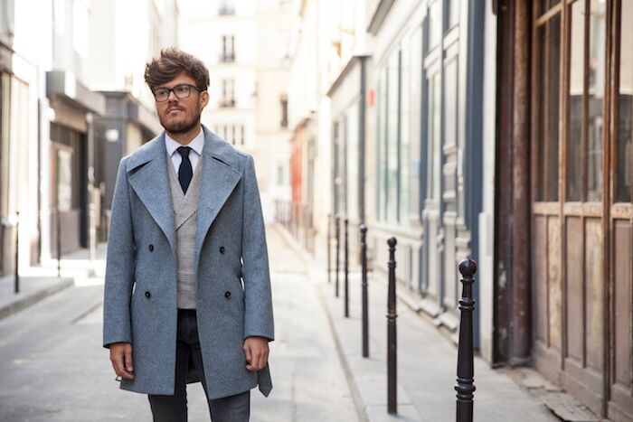 manteau gris waistcoat