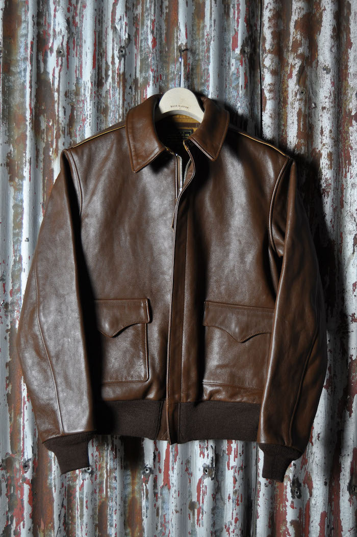 veste militaire the real mccoys cuir
