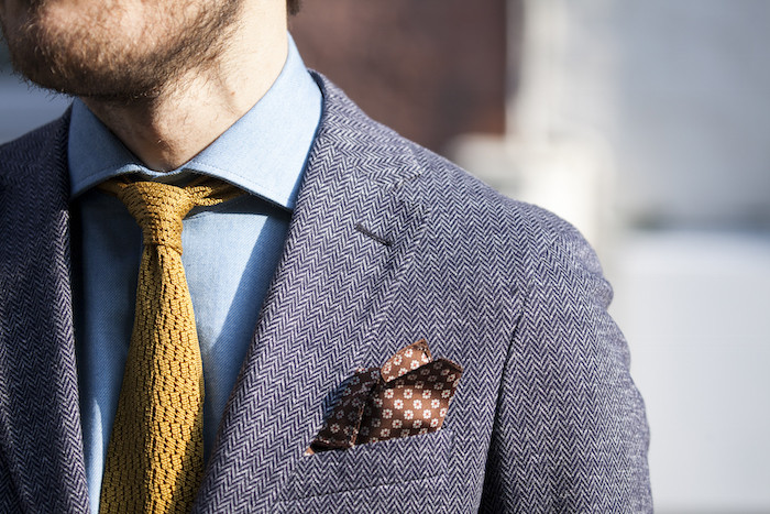 inspiration textures cravate blazer homme