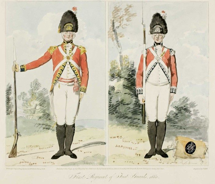 uniforme britannique annees 1800