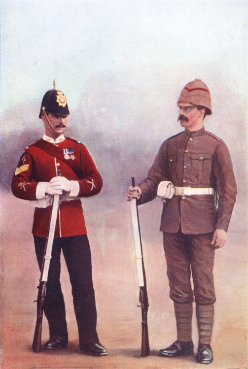 evolution uniforme armee britannique 