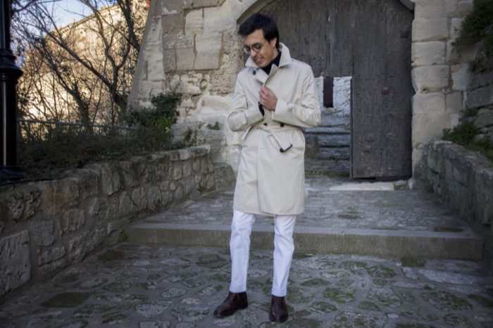 street style trench homme 
