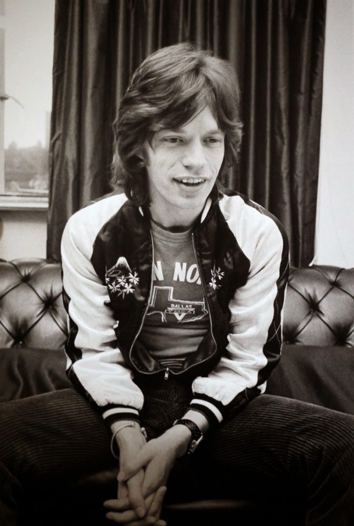 Mick Jagger noir et blanc souvenir jacket