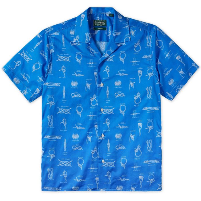 chemise manche courte imprimee plage mer