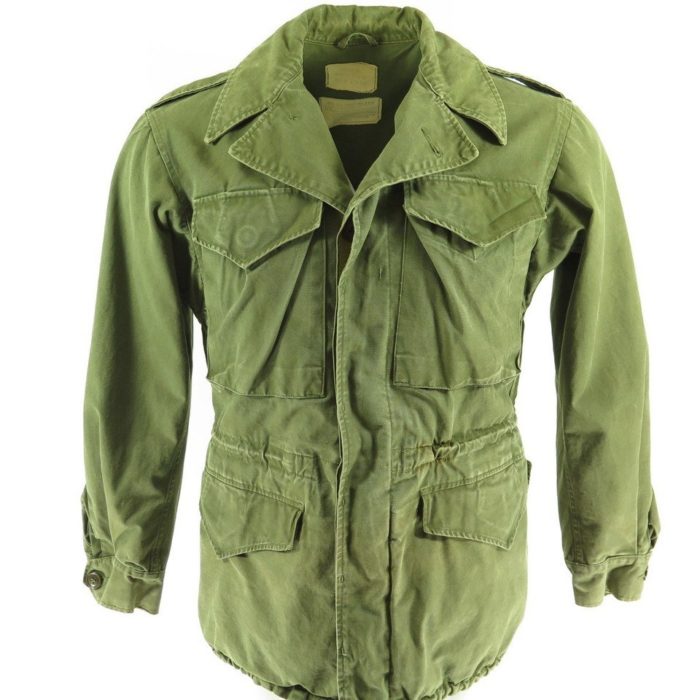 veste verte militaire poches grand col