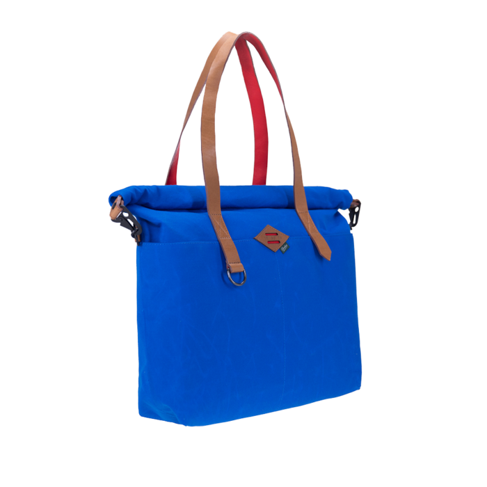 sac bleu électrique cabas