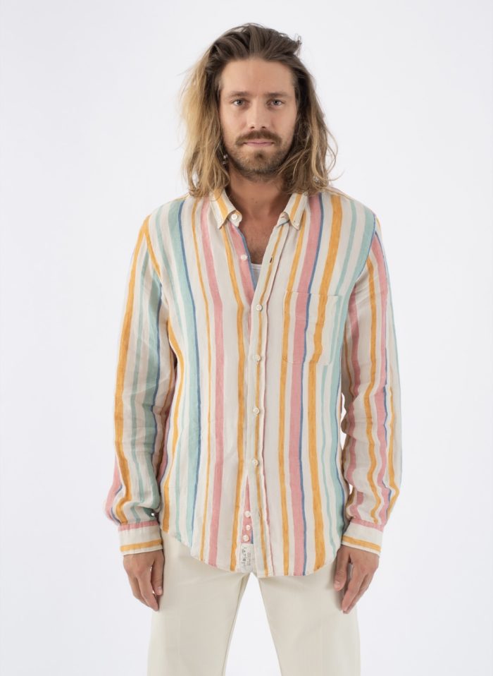 chemise rayures multicolor