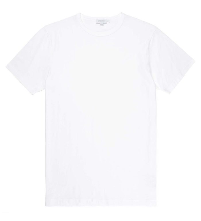 t-shirt blanc sunspel