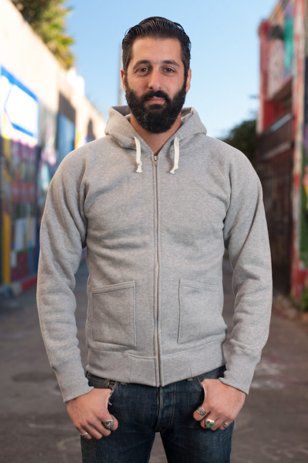 hoodie gris en coton