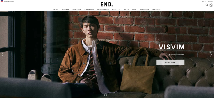 endclothing home