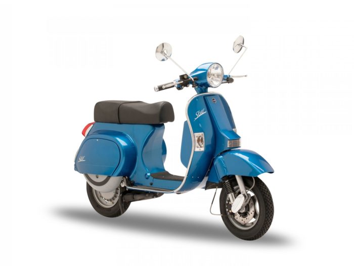 scooter replique vespa bleu