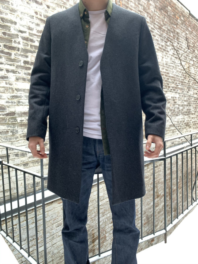 manteau gris cos