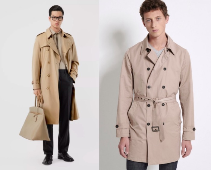 trench beige burberry comparaison