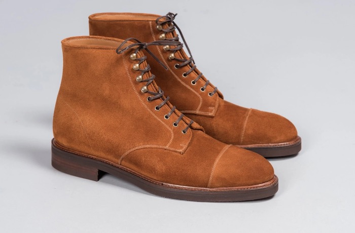boots suede tabac orange
