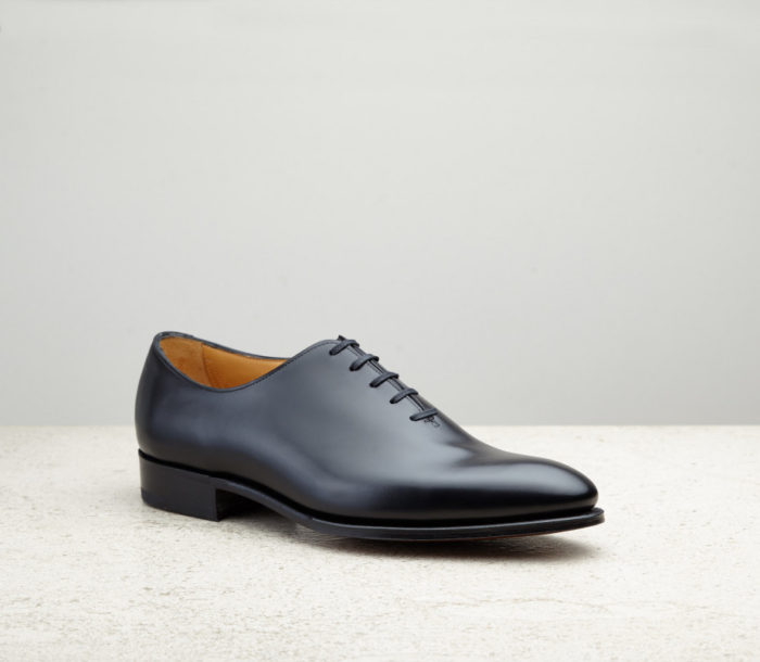 Richelieu chaussures en cuir noir