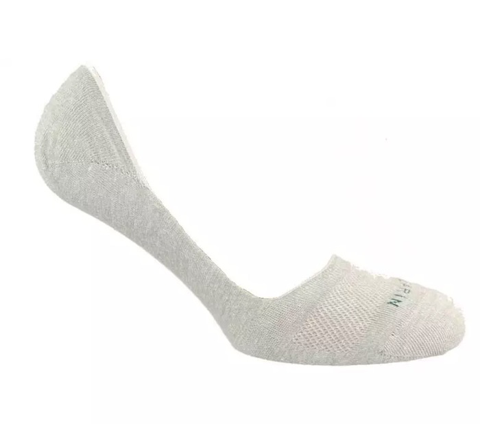 chaussette invisible gris blanc
