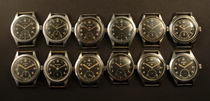 Douze montres militaires