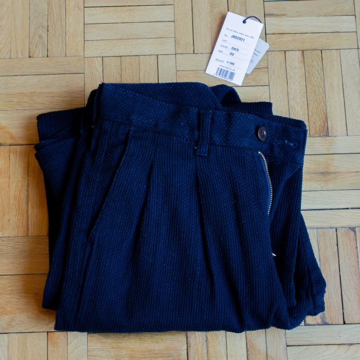 Pantalon bleu marine en coton Japan Blue Jeans