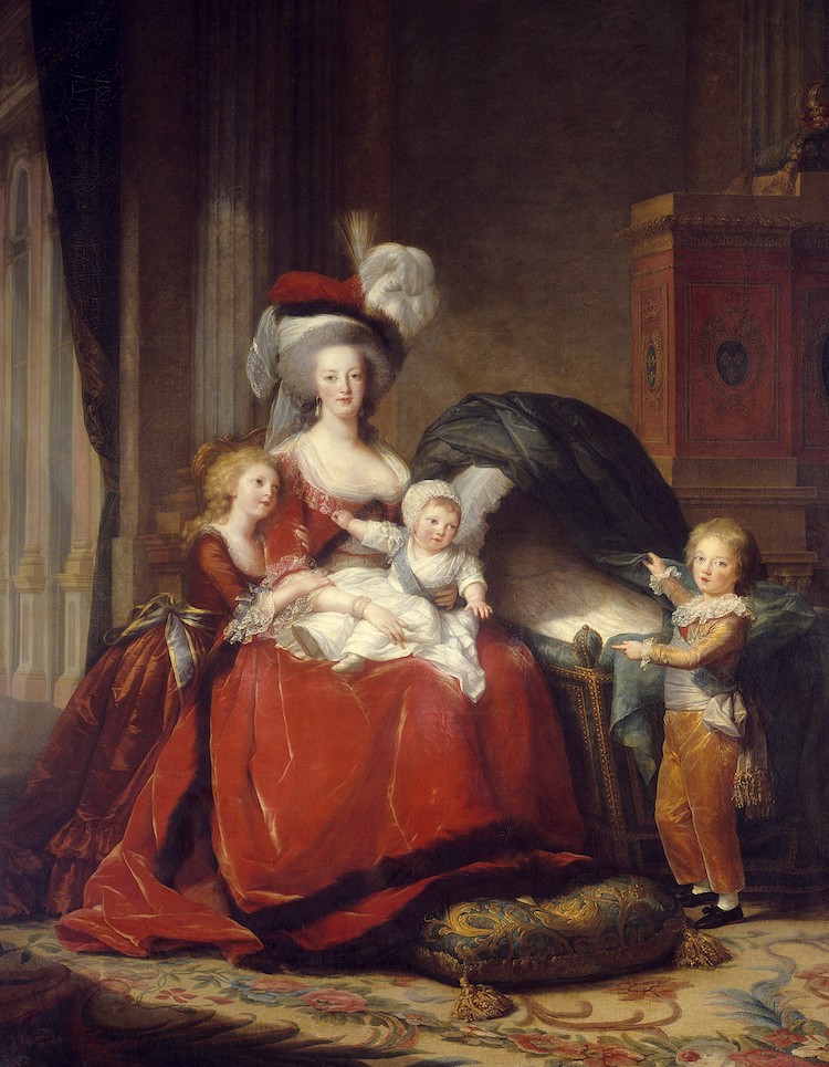 marie-antoinette et ses enfants pantalon portrait de lorraine habsbourg versailles